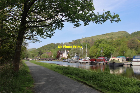 Photo 6"x4" Forth and Clyde Canal, narrow boats Erskine c2016
