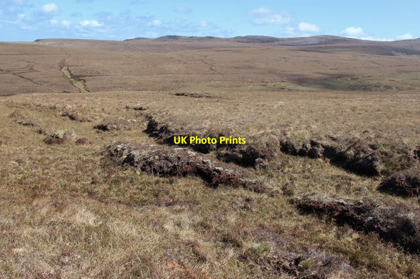 Photo 6"x4" Peat hags on the moor at Whiten Head Cnoc Ard an t-Si\u00f9il c2016