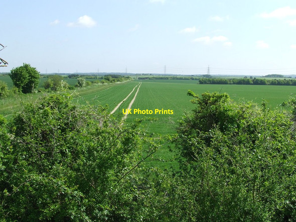 Photo 6"x4" View from Fleam Dyke Great Wilbraham c2016