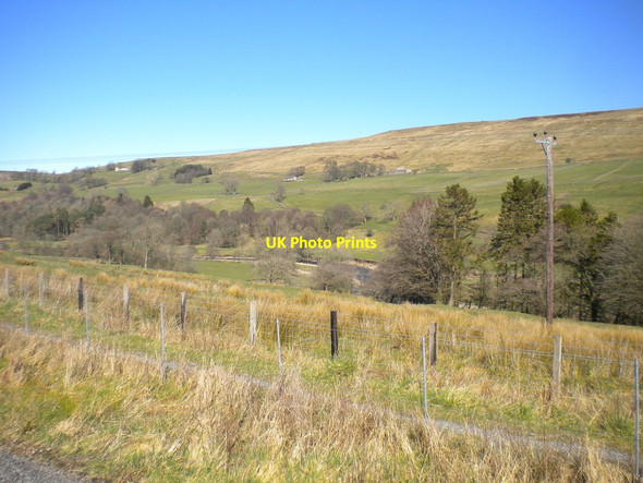 Photo 6"x4" Across South Tynedale from Kirkhaugh station Ayle c2016