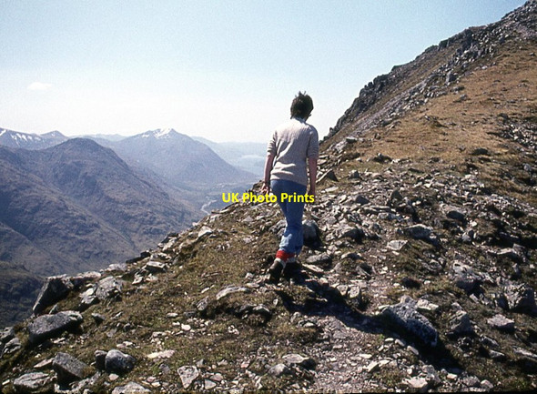 Photo 6"x4" Walking the ridge on Buachaille Etive Beag Dalness\/NN1651 c1975