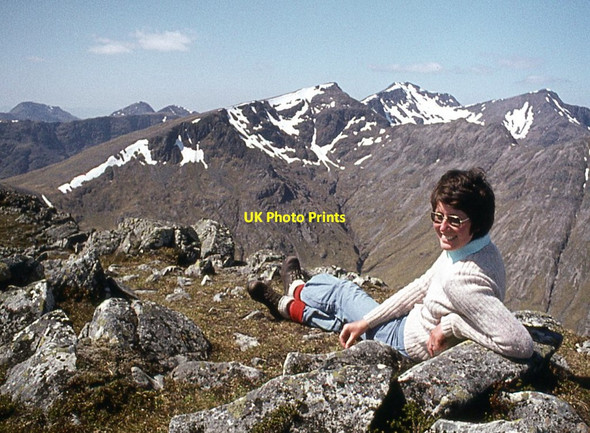 Photo 6"x4" Resting easy on Stob Dubh, Buachaille Etive Beag Dalness\/NN1651 c1975