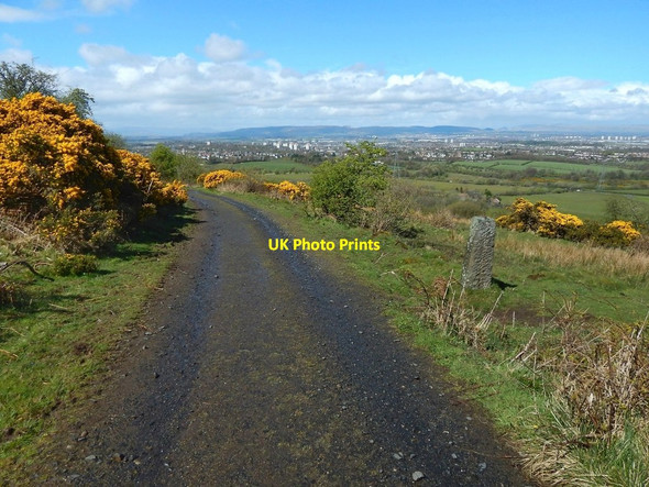 Photo 6"x4" Path on Brownside Braes Barrhead c2016