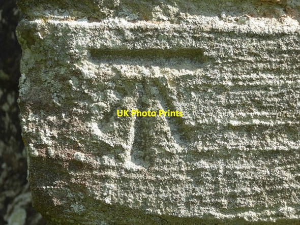 Photo 6"x4" OS Cutmark, Castlemorton church Castlemorton c2016
