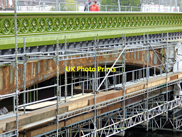 Photo 6"x4" Albert Bridge, Glasgow Glasgow c2016