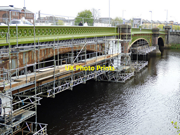 Photo 6"x4" Albert Bridge, Glasgow Glasgow c2016 P1