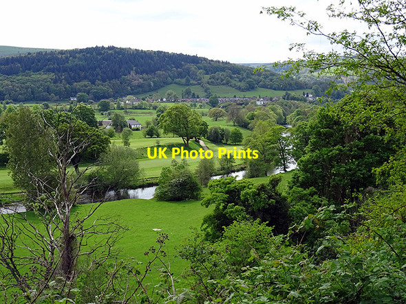 Photo 6"x4" Looking down on the River Dee from the Llangollen Canal Llangollen c2016