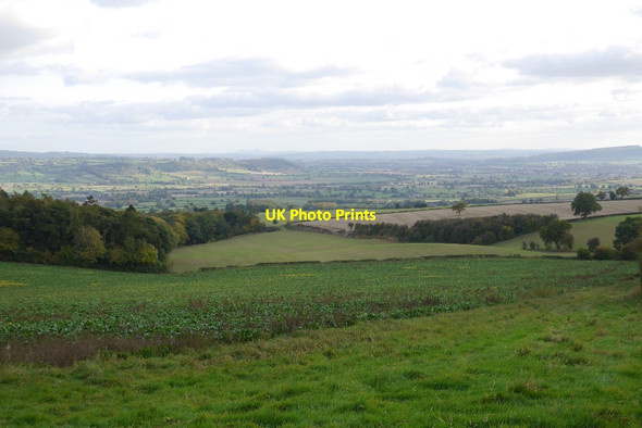 Photo 6"x4" View down Corve Dale Lower Dinchope c2015