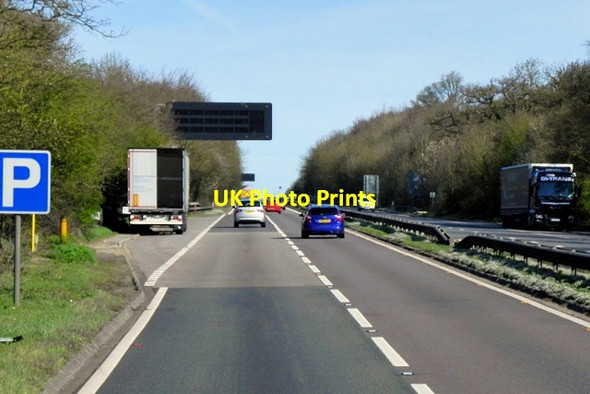 Photo 6"x4" Layby on Northbound A404 Burroughs Grove c2015