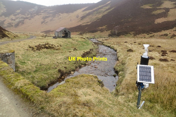 Photo 6"x4" River Fiddich and road Hill of Clais nan Earb c2015