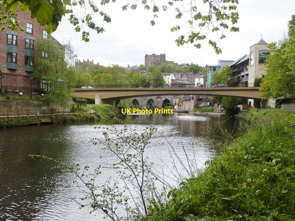 Photo 6"x4" The Old Elvet Bridge seen through the span of the new Elvet Bridge, Durham Durham c2015
