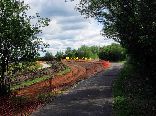 Photo 6"x4" Reonstruction of access road to Rushey Weir & Lock, near Tadpole Bridge, Oxon Buckland Marsh c2015