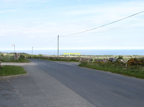 Photo 6"x4" The Head Road at its junction with Oldtown Road Annalong c2015