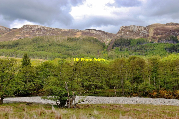 Photo 6"x4" Dundonnell River levels out in Strath Beag Dundonnell c2015
