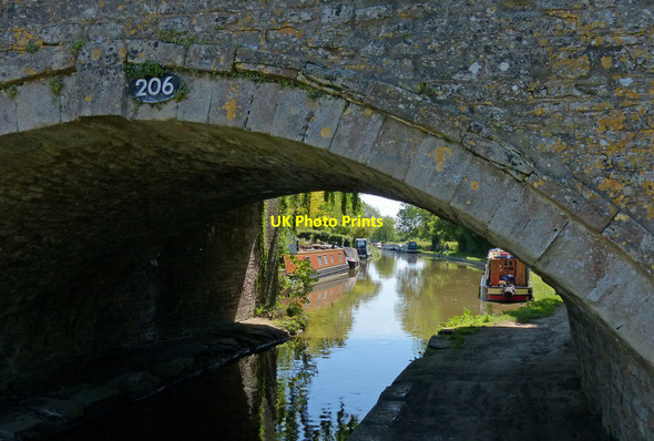 Photo 6"x4" Bridge 206: Heyford Wharf Bridge Lower Heyford c2015