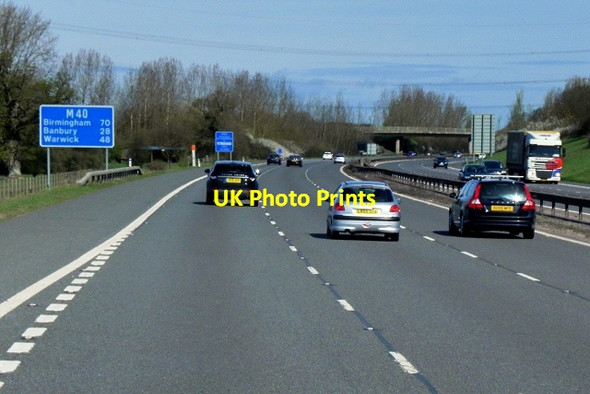 Photo 6"x4" M40, North of Oxford Services Waterperry\/SP6206 c2015