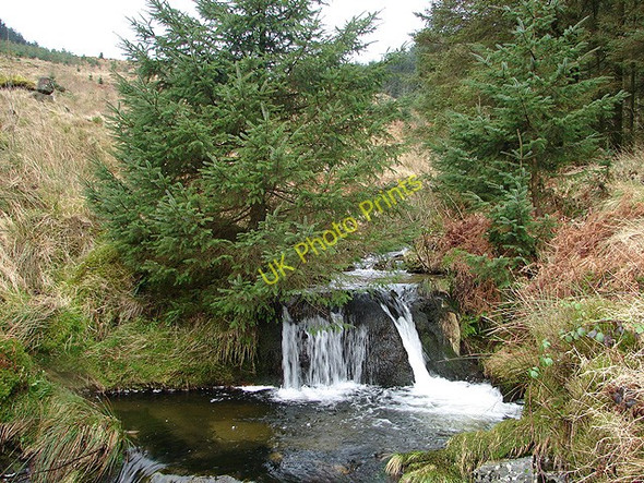 Photo 6"x4" Waterfall in the upper Severn Valley Carn Biga c2009