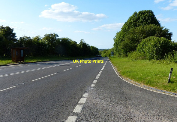 Photo 6"x4" Looking north along Oxford Road Duns Tew c2015