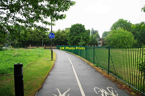 Photo 6"x4" Footpath & cycleway from Cox's Meadow to Sandford Mill Road, Cheltenham, Glos Cheltenham c2015