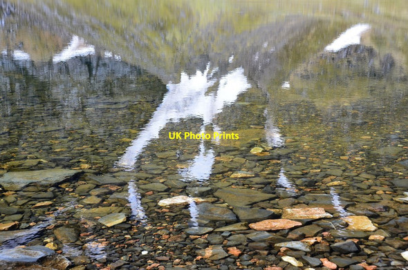 Photo 6"x4" Reflection in Lochan a' Choire Lochan a' Choire\/NN4388 c2015