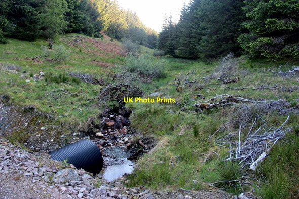 Photo 6"x4" New forest road culvert east of Douglas Water Auchindrain c2015