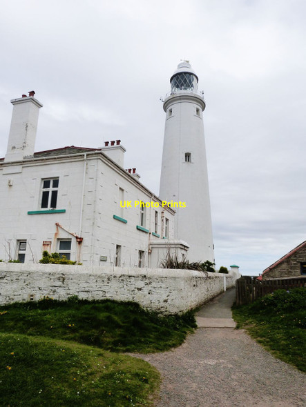 Photo 6"x4" St Mary's lighthouse, just North of Whitley Bay Whitley Sands c2015