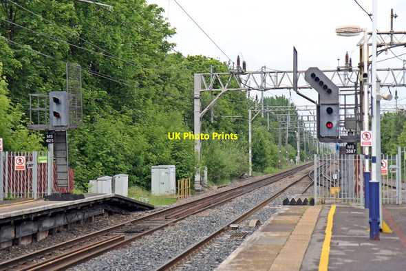 Photo 6"x4" Signals, Cheadle Hulme railway station Cheadle Hulme c2015