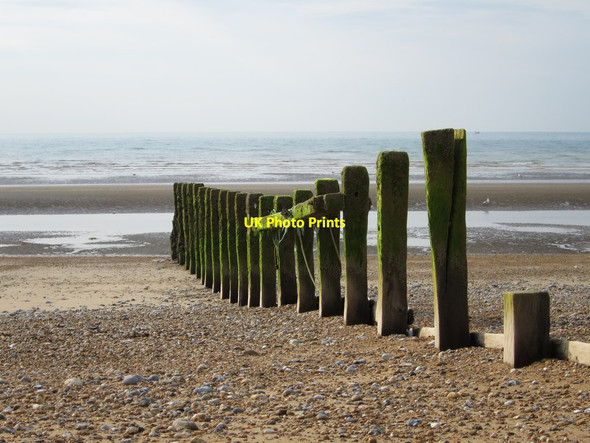 Photo 6"x4" Groyne at Pevensey Bay Pevensey Bay\/TQ6504 c2015