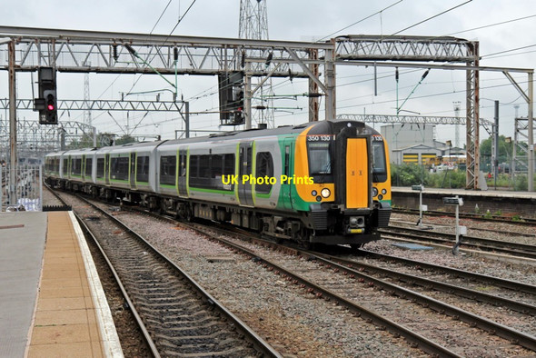 Photo 6"x4" London Midland Class 350, 350130, Crewe railway station Crewe c2015
