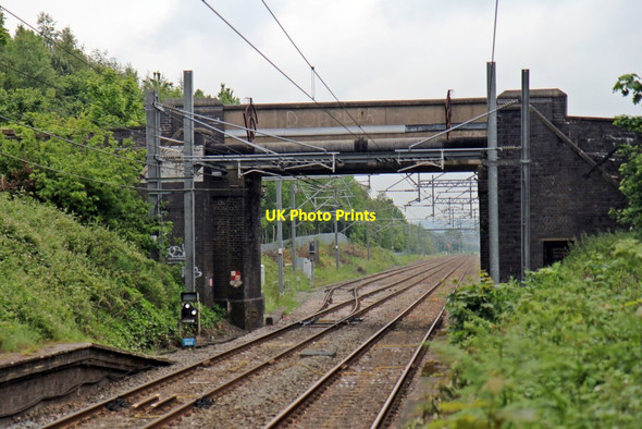 Photo 6"x4" Bridge, Alsager railway station Alsager c2015