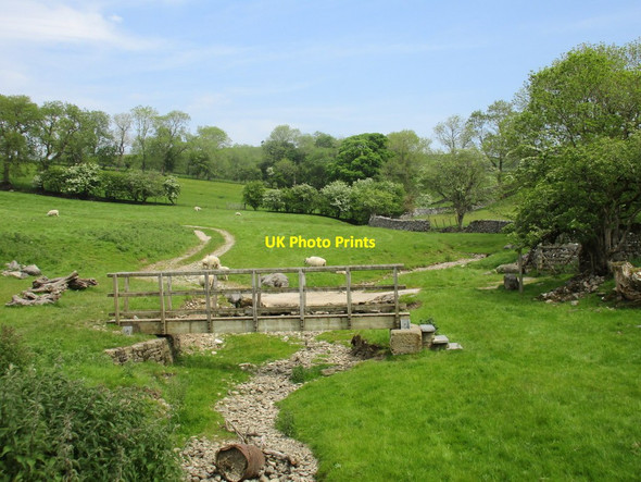 Photo 6"x4" Footbridge over Foss Gill Airton c2015