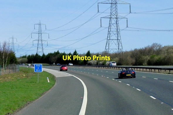 Photo 6"x4" M40 Northbound, Driver Location A85.4 Oakley\/SP6312 c2015