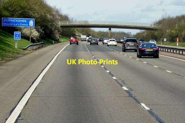 Photo 6"x4" Northbound M40, Warwickshire Warmington\/SP4147 c2015