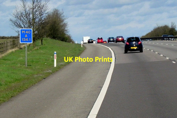 Photo 6"x4" Northbound M40 Burton Dassett c2015