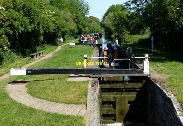 Photo 6"x4" Roundham Lock No 42 on the Oxford Canal Kidlington c2015