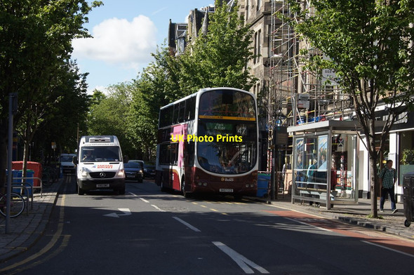 Photo 6"x4" Bus on Forrest Road, Edinburgh Edinburgh c2015