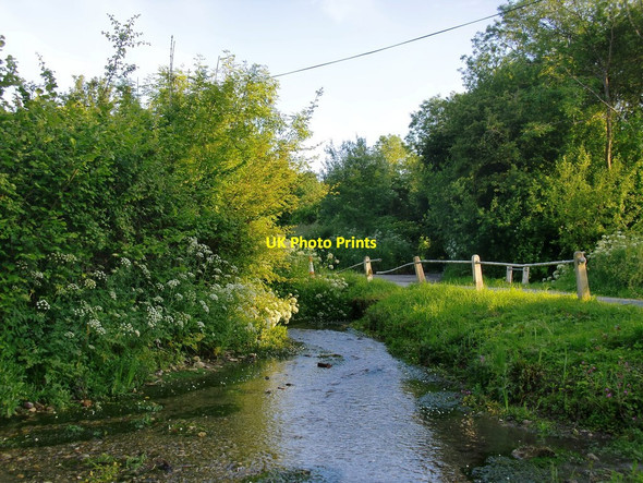 Photo 6"x4" Stream by Cocking church: Costers Brook Cocking c2015