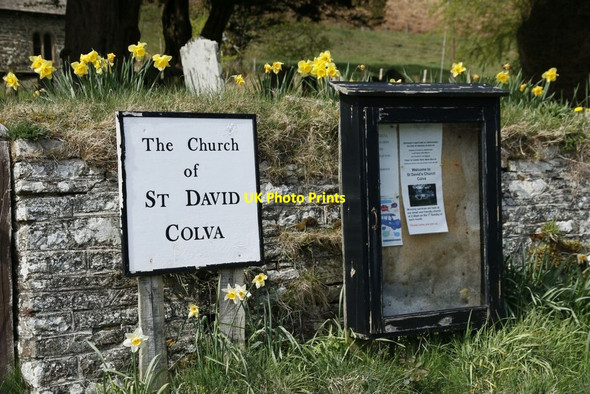 Photo 6"x4" St David's Notice Board Colva c2015