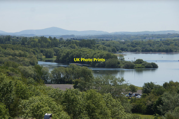 Photo 6"x4" Strathclyde Loch from the ferris wheel at M&Ds Theme Park Hamilton\/NS7255 c2015