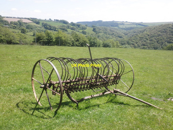 Photo 6"x4" Vintage hay rake, near Ashway Lane Hawkridge c2015
