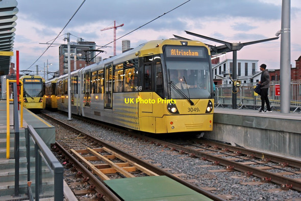 Photo 6"x4" Metrolink units, Deansgate-Castlefield tram stop Manchester c2015