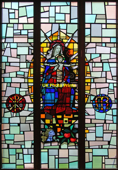 Photo 6"x4" St Matthew, Upper Clapton - Stained glass window Stoke Newington c2015