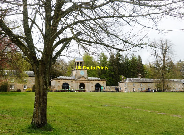 Photo 6"x4" The entrance gatehouse and central green, Wallington, Northumberland Cambo\/NZ0285 c2015