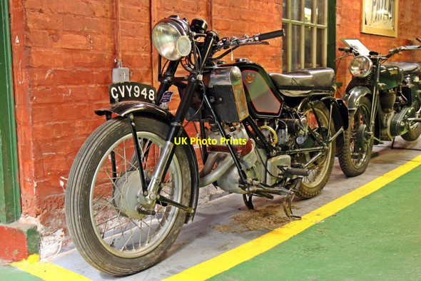 Photo 6"x4" Scott motorbike, Wirral Transport Museum, Birkenhead Birkenhead\/SJ3088 c2015