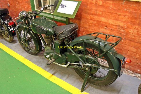 Photo 6"x4" 1938 Norton 16H motorcycle, Wirral Transport Museum, Birkenhead Birkenhead\/SJ3088 c2015