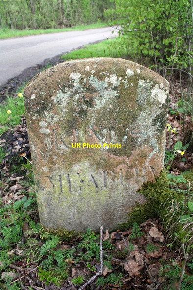 Photo 6"x4" Stone marking Kings Meaburn \/ Colby boundary Colby\/NY6620 c2015