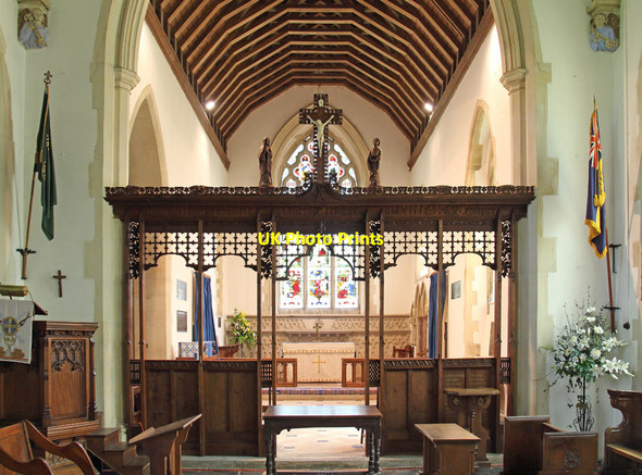 Photo 6"x4" St Andrew, Great Finborough - Screen Great Finborough c2015
