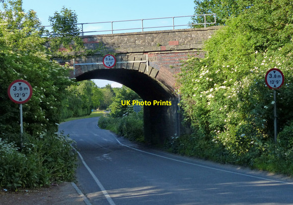Photo 6"x4" Railway bridge near Long Hanborough Bladon c2015