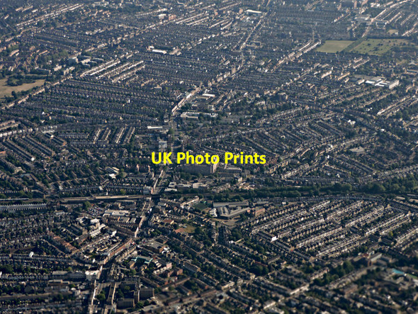 Photo 6"x4" Balham from the air Clapham\/TQ2975 c2015