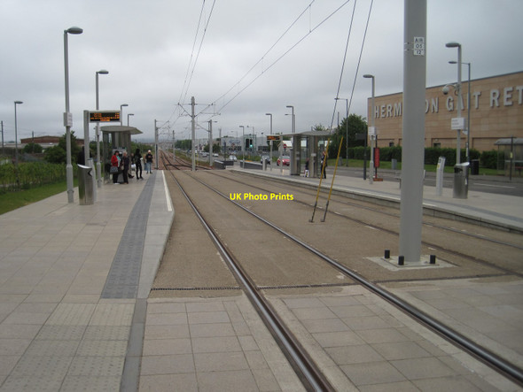 Photo 6"x4" Edinburgh Park tram stop Sighthill\/NT1971 c2015